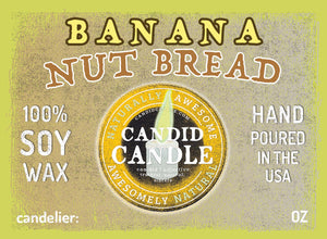 Banana Nut Bread Scented Soy Wax Candle