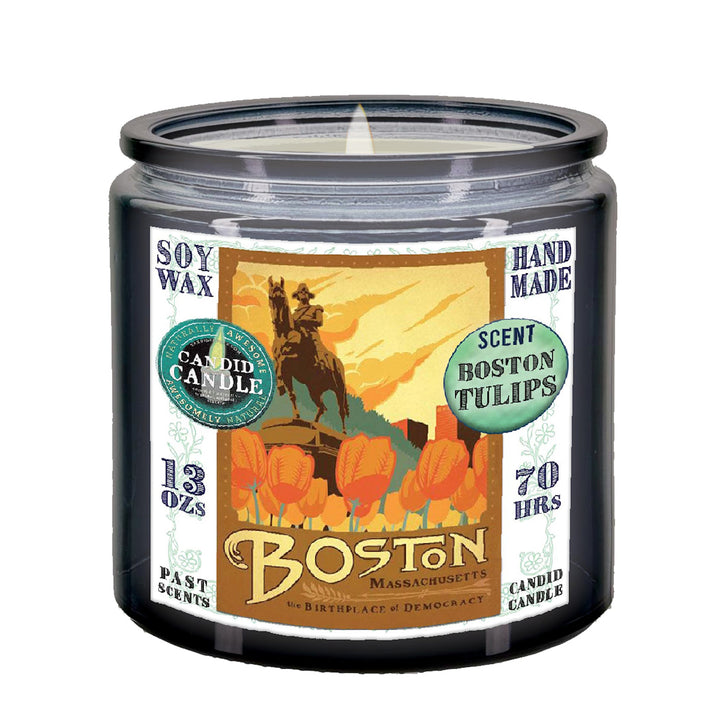 Boston Tulips 13-Ounce Scented Soy Candle
