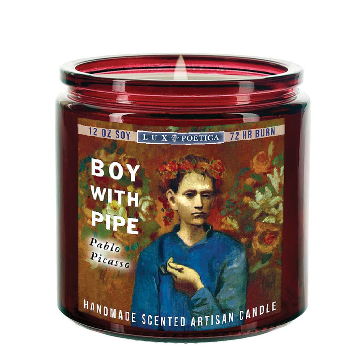 Boy with pipe 13-Ounce Scented Soy Candle