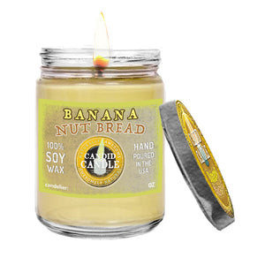 Banana Nut Bread Scented Soy Wax Candle