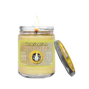 Banana Nut Bread Scented Soy Wax Candle