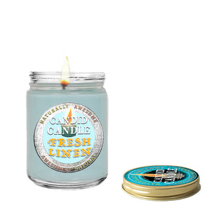 Fresh Linen Scented Soy Wax Candle