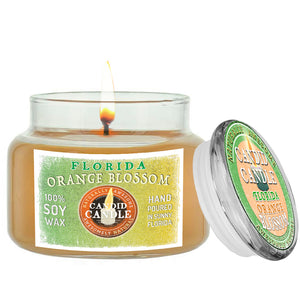 Florida Orange Blossom Scented Soy Wax Candle