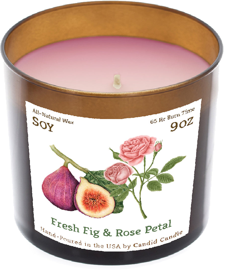 Fig And Rose Scented Candle