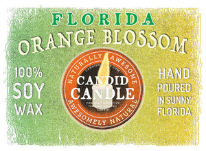 Florida Orange Blossom Scented Soy Wax Candle