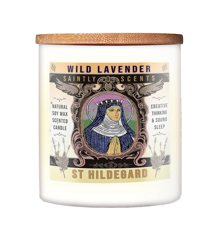 St Hildegard Lavender Scented Candle 