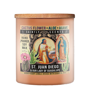 Saint Juan Diego Cactus Flower, Aloe and Agave Scented Candle 
