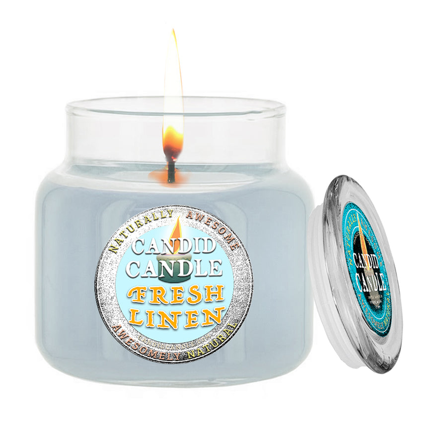 Fresh Linen Scented Soy Wax Candle