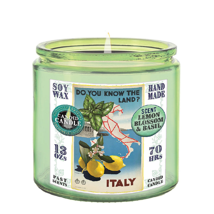 Lemon Basil Green 13-Ounce Scented Soy Candle