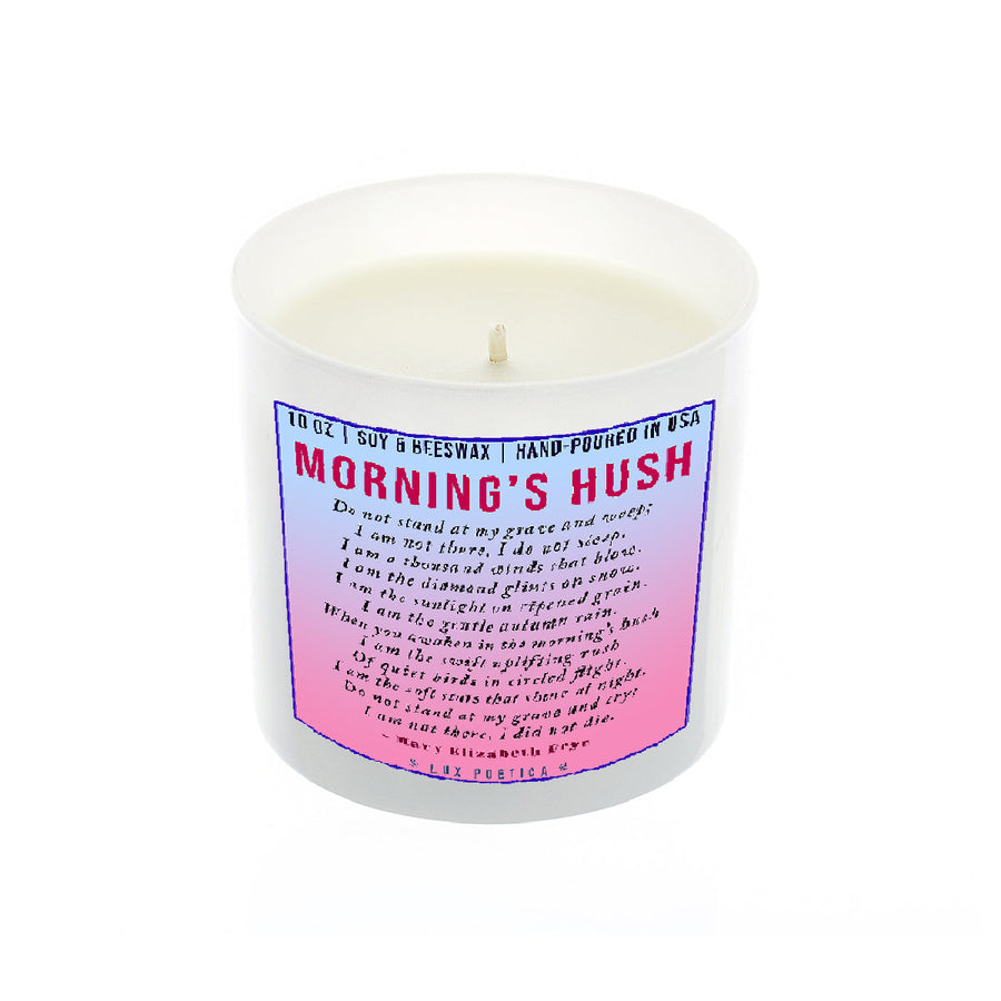 Mornings Hush 9-Ounce Scented Soy Candle