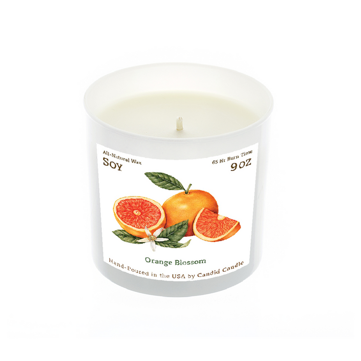 Orange Blossom Whitejar Scented Candle