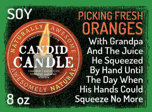 Picking Fresh Oranges Scented Soy Wax Candle