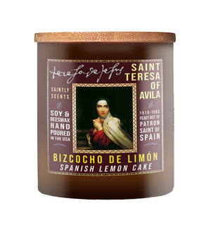 Saint Teresa of Avila Spanish Lemon Cake Scented Candle 