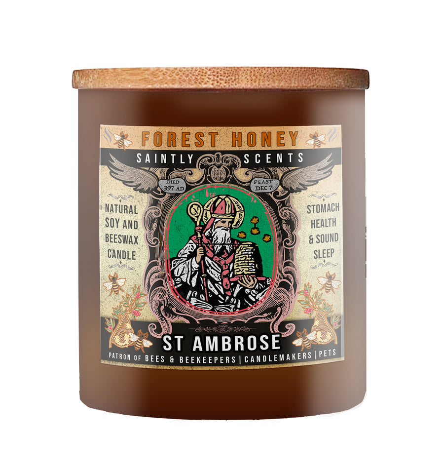 Saint Ambrose Forest Honey Scented Candle 