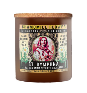 Saint Dymphna Chamomile Flower Scented Candle 