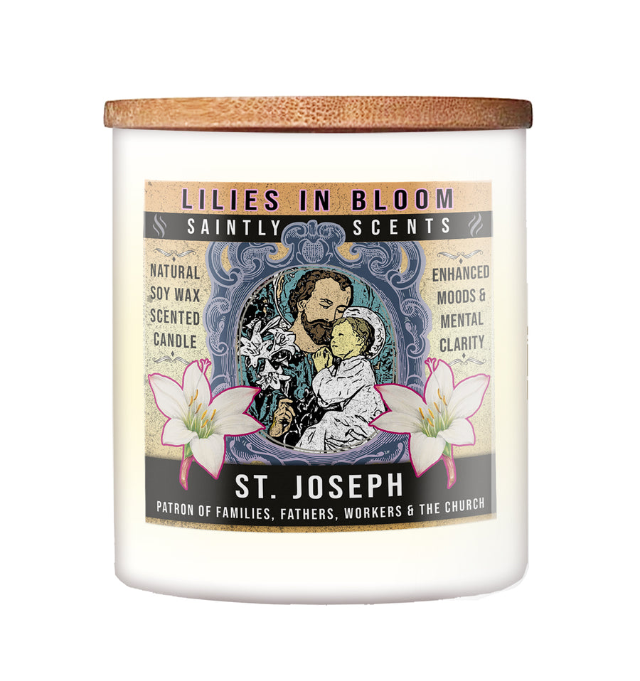 Saint Joseph Lilies in Bloom Scented Candle 