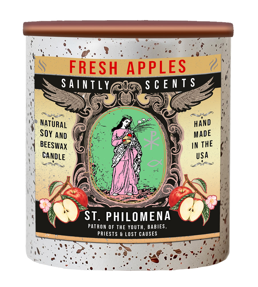 Saint Philomena Macintosh Apple Scented Candle 
