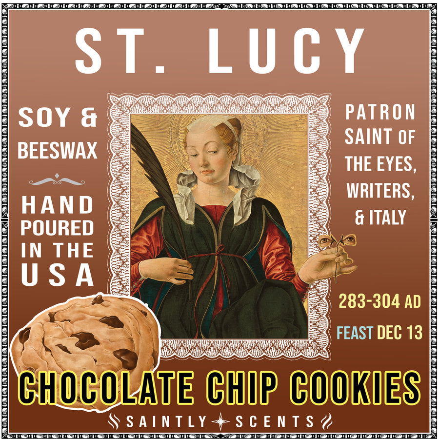 St. Lucy Chocolate Chip Cookie Scented Soy-Beeswax Candle