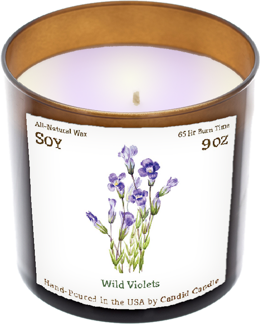 Wild Violets Scented Candle